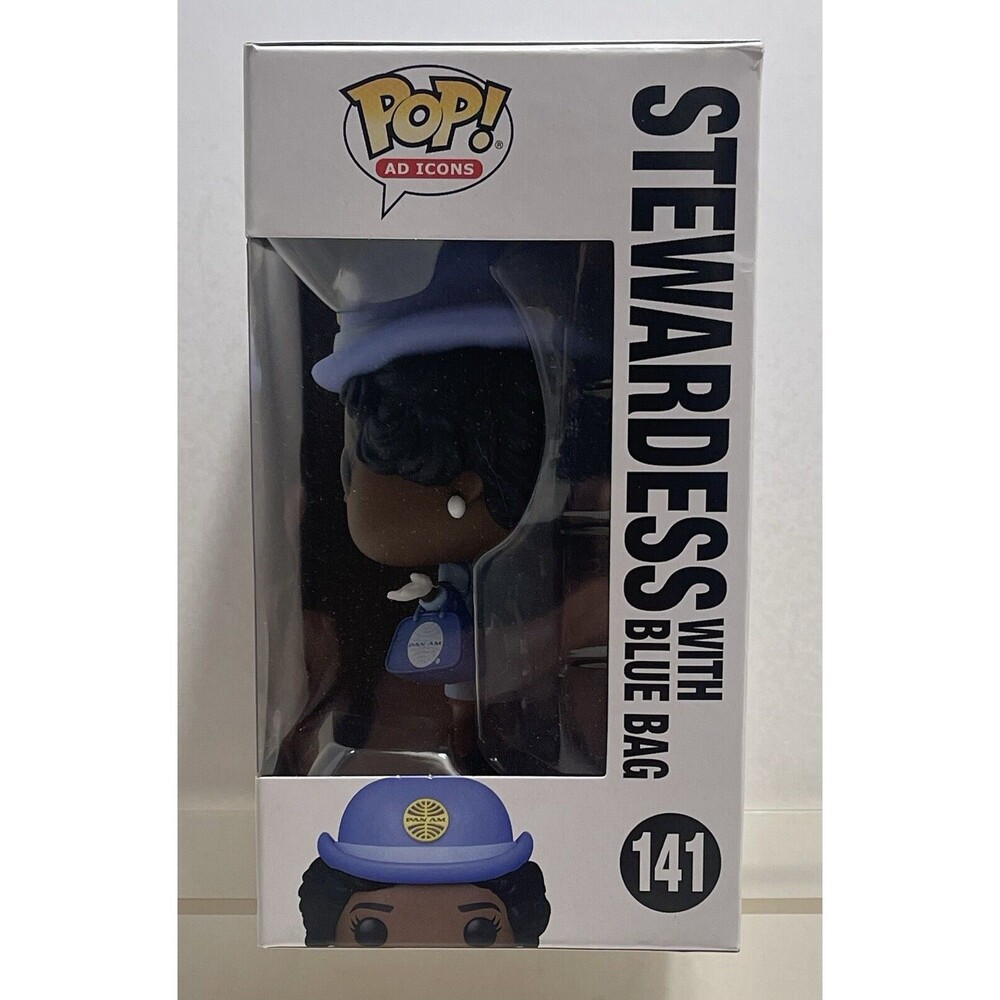 Funko POP! Pan Am Stewardess With Blue Bag Vinyl Figure #141 Brand New in Box - Picture 4 of 7